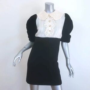 MIU MIU Black & White Crochet Dress Classy 💎 Rare